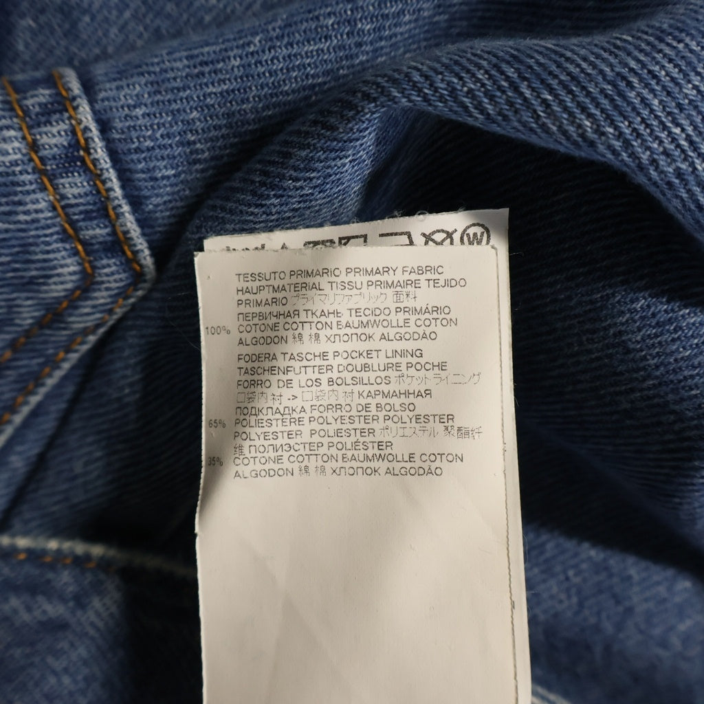 MM6 Maison Margiela(エムエムシックスメゾンマルジェラ) Chain Print Denim Pants チェーンプリントデニムパンツ レディース ジップフライデニムジーンズ インディゴ S52LA0132