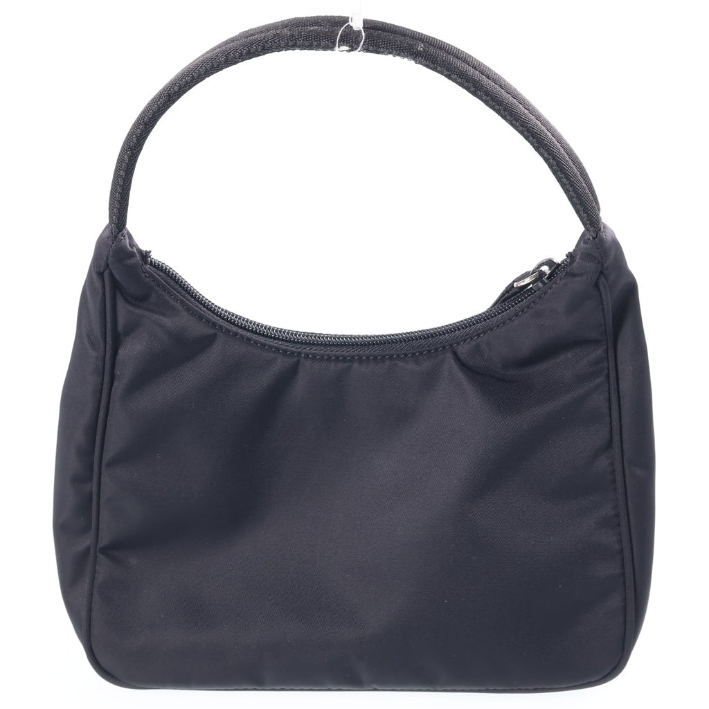 PRADA(プラダ) Triangle Logo Nylon Hand Bag トライアングルロゴナイロンハンドバッグ ロゴプレートナイロンハンドバッグ ブラック レディース