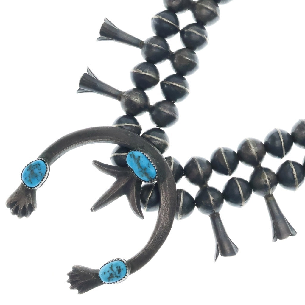 INDIAN JEWELRY(インディアンジュエリー) Gerald Mitchell ジェラルドミッチェル ターコイズブロッサムネックレス シルバー/ブルー