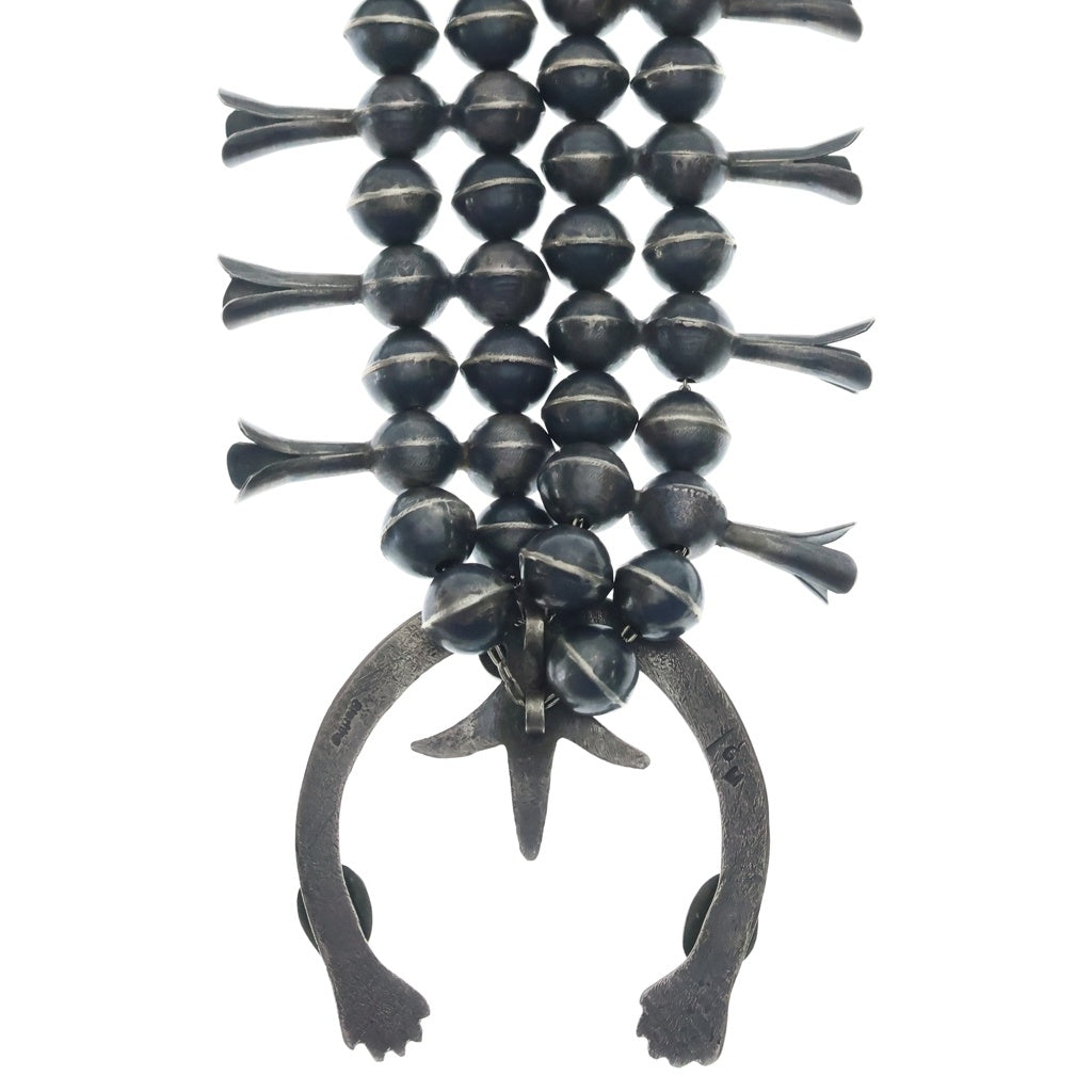 INDIAN JEWELRY(インディアンジュエリー) Gerald Mitchell ジェラルドミッチェル ターコイズブロッサムネックレス シルバー/ブルー
