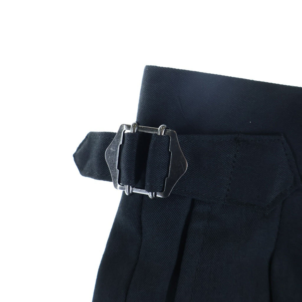 NO BRAND(ノーブランド) LEFRI SIDNEY TROUSER IN ORGANIC COTTON レフリー オーガニックコットン シドニートラウザーズ スラックス ブラック 224P7000