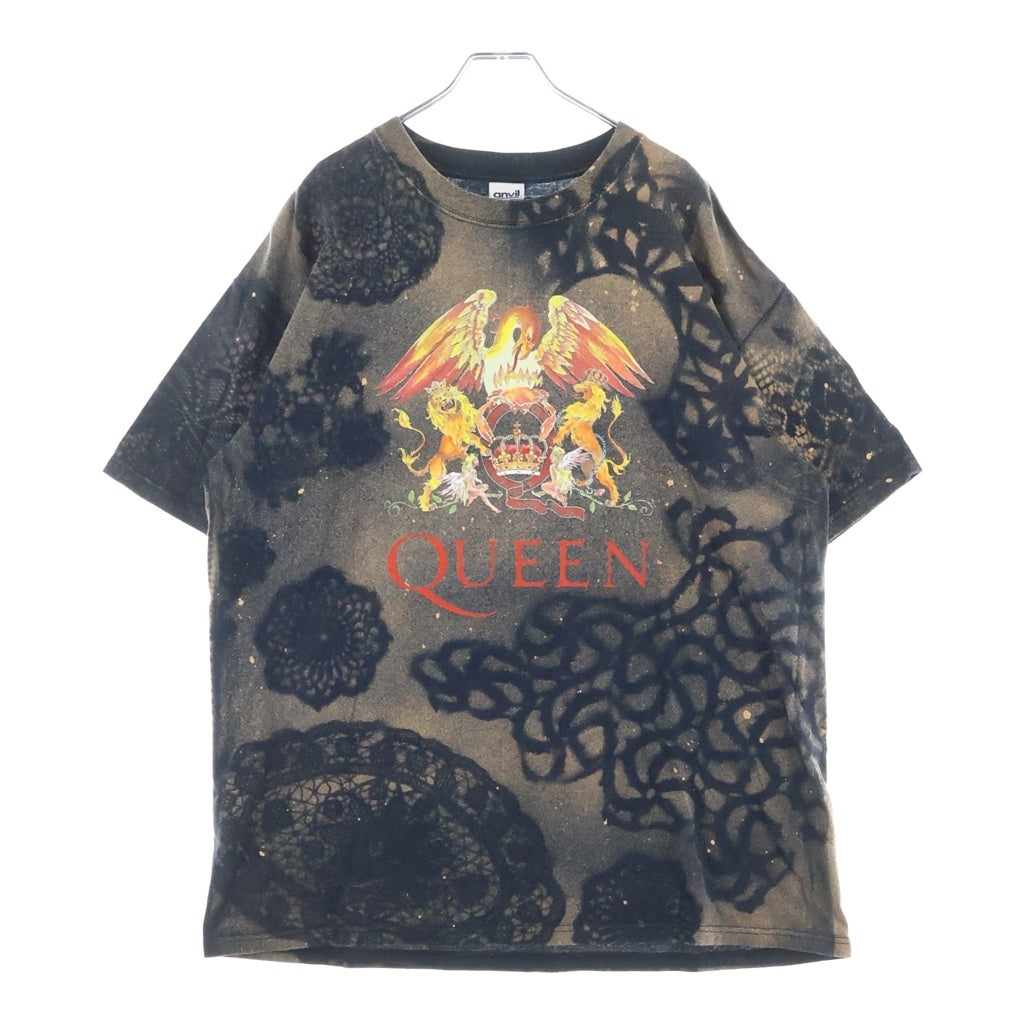 VINTAGE(ヴィンテージ) 90-00S VINTAGE QUEEN ヴィンテージ クイーン グラフィックプリント クルーネック半袖Tシャツ カットソー ブラック/ブラウン