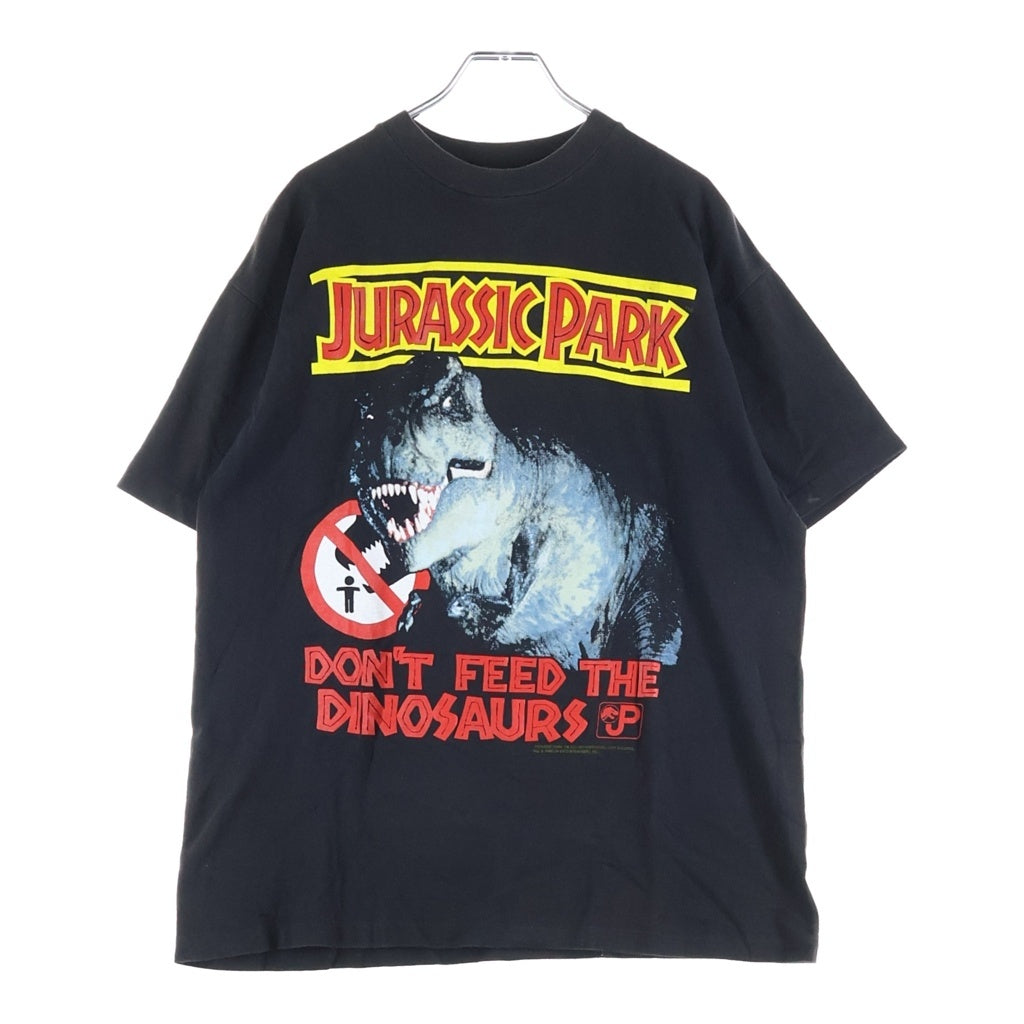 VINTAGE(ヴィンテージ) 90S VINTAGE JURASSIC PARK MOVIE TEE ヴィンテージ ジュラシックパーク グラフィックプリント クルーネック半袖Tシャツ カットソー ブラック