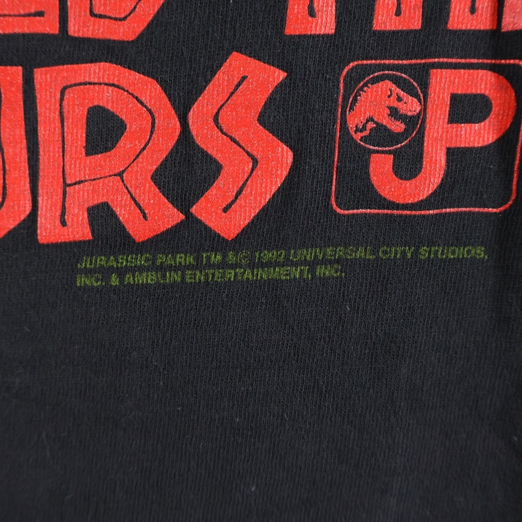 VINTAGE(ヴィンテージ) 90S VINTAGE JURASSIC PARK MOVIE TEE ヴィンテージ ジュラシックパーク グラフィックプリント クルーネック半袖Tシャツ カットソー ブラック