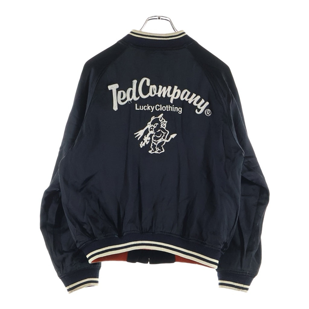 TEDMAN TED COMPANY(テッドマン テッドカンパニー) ベロア デビルロゴエンブロイダリー リバーシブルスーベニアジャケット スカジャン ブラック 2067262