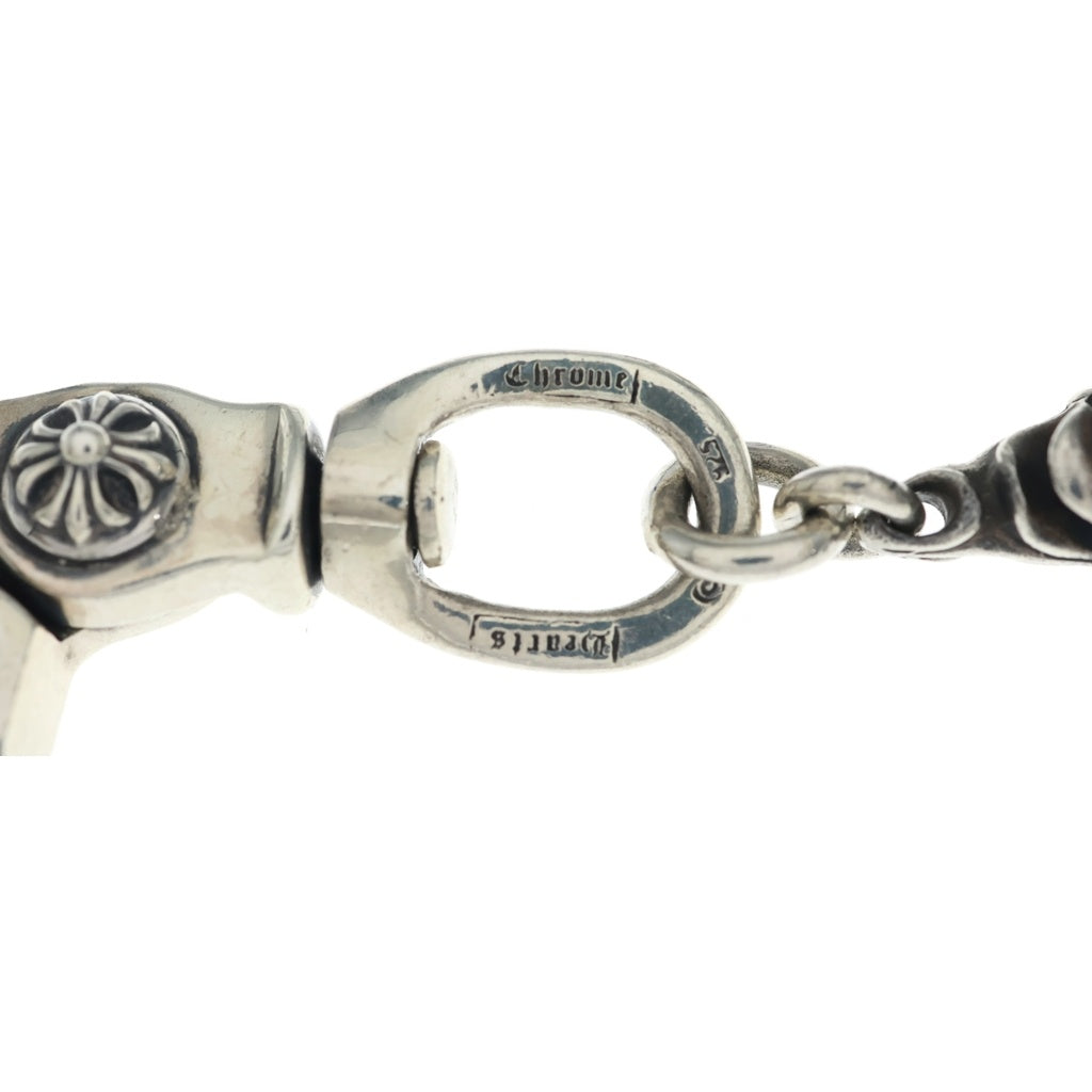 CHROME HEARTS(クロムハーツ) 4C CRS SHORT-T/2 CLIP カットアウトCHプラス 2クリップウォレットチェーン シルバー