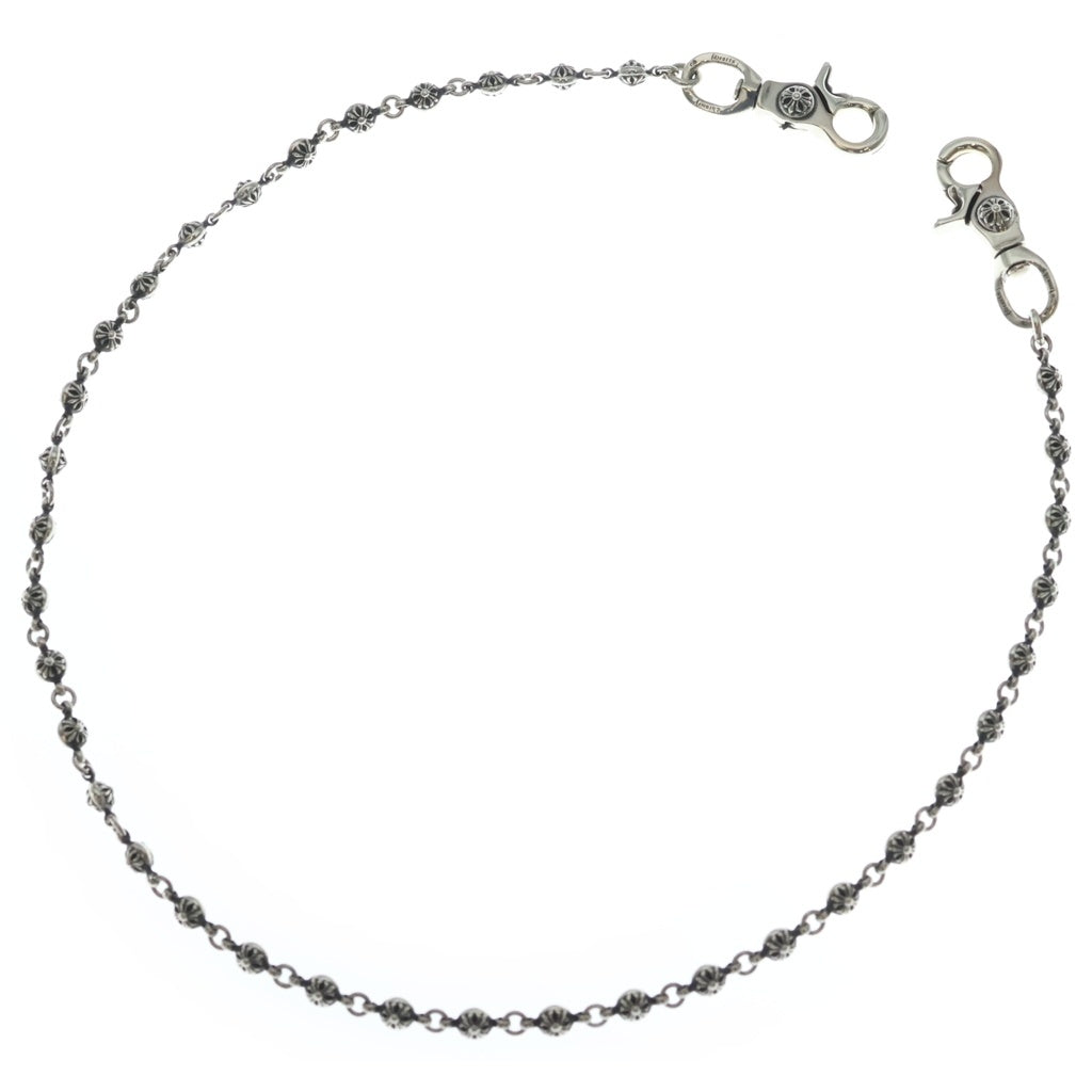 CHROME HEARTS(クロムハーツ) #1 CRS BALL XLONG-T 2CLIP #1クロスボール エクストラロング 2クリップウォレットチェーン シルバー