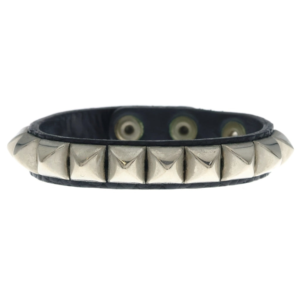 UNDERCOVER(アンダーカバー) PYLAMID STUDS LEATHER BRACELET ピラミッドスタッズ レザーブレスレット ブラック