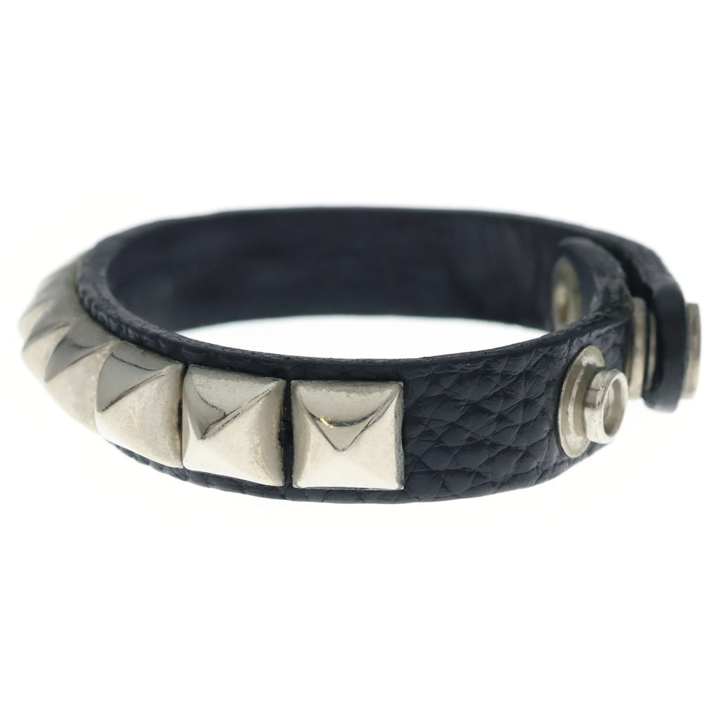 UNDERCOVER(アンダーカバー) PYLAMID STUDS LEATHER BRACELET ピラミッドスタッズ レザーブレスレット ブラック