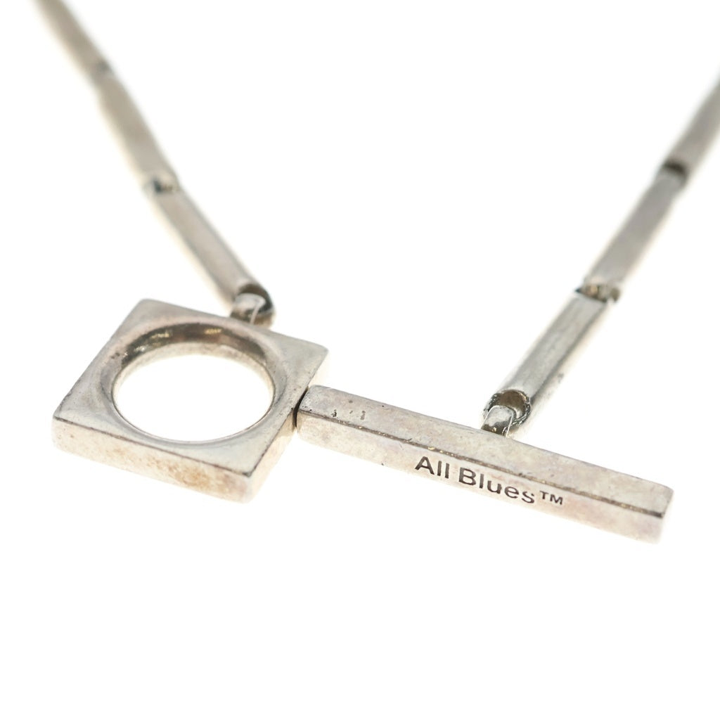 NO BRAND(ノーブランド) ALL Blues Fold necklace オールブルース フォールドネックレス シルバー