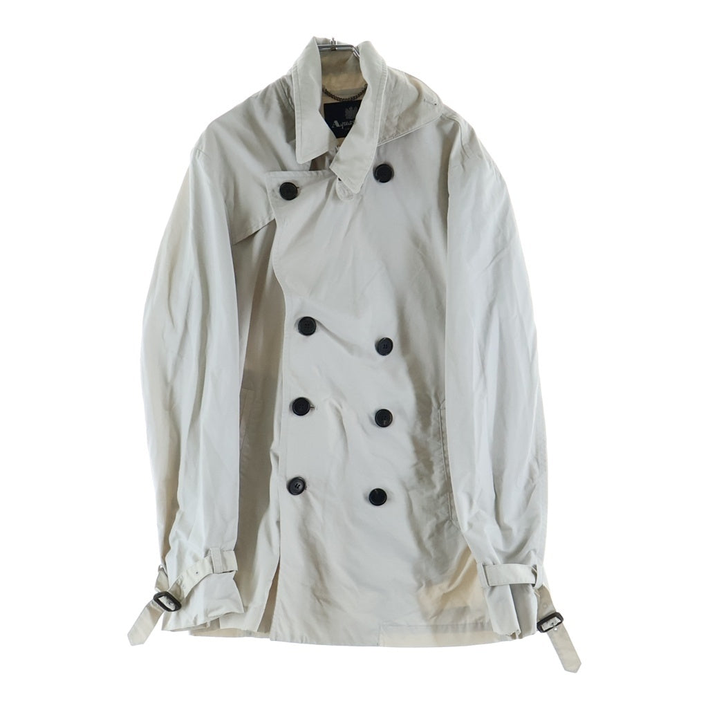 Aquascutum(アクアスキュータム) ダブルブレスト ショートトレンチコート ホワイト BL737T-LRCM