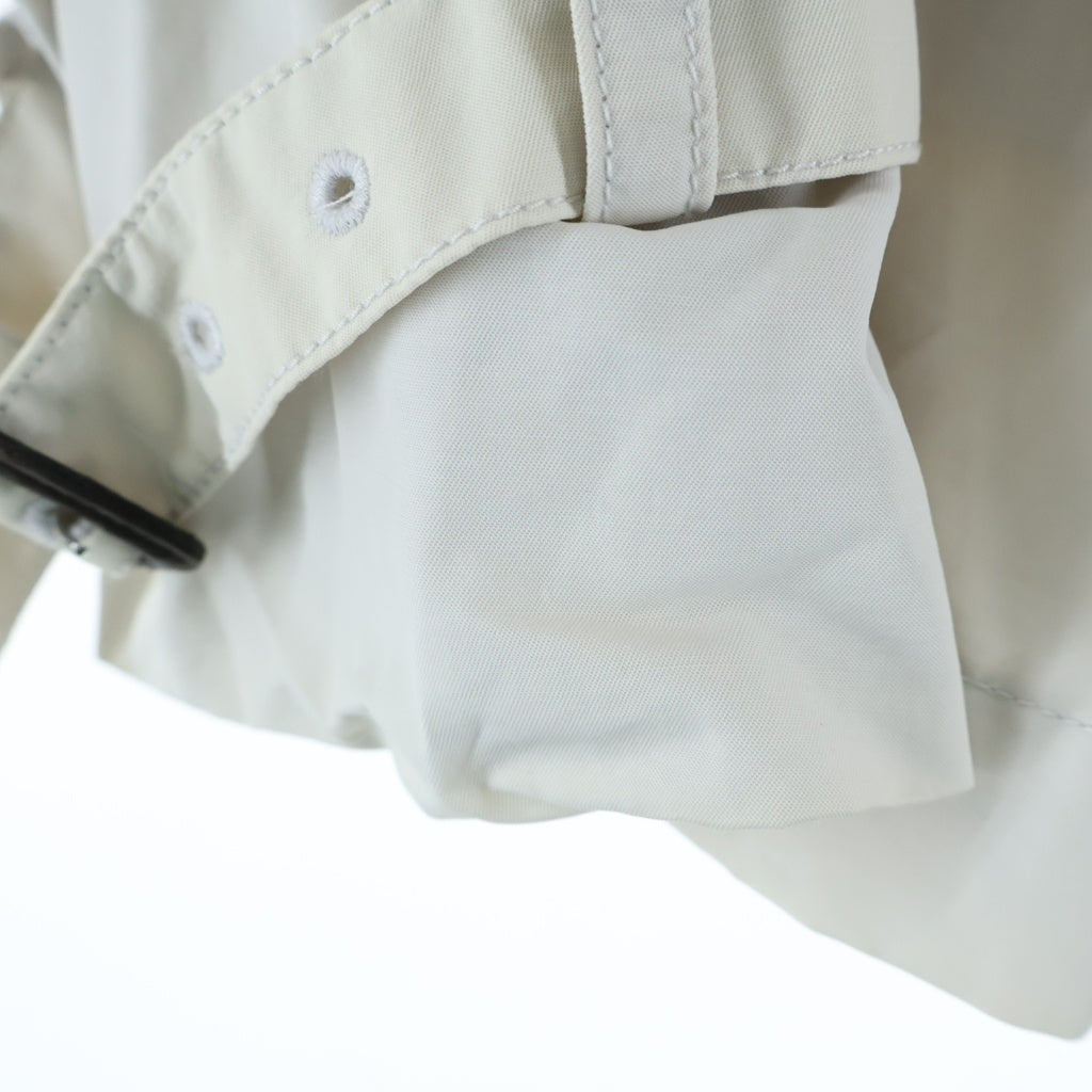 Aquascutum(アクアスキュータム) ダブルブレスト ショートトレンチコート ホワイト BL737T-LRCM