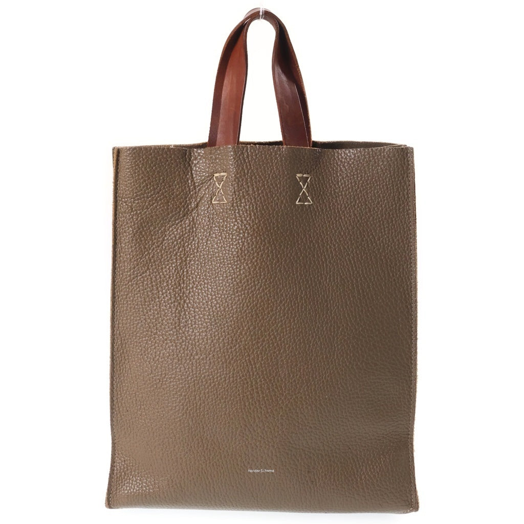 Hender Scheme(エンダースキーマ) PAPER BAG レザー ペーパーバッグ ブラウン ol-rb-ppb レディース