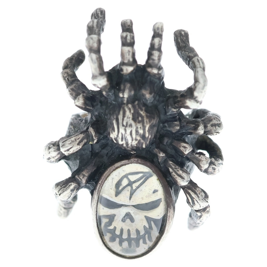 CRAZY PIG(クレイジーピッグ) CRYSTAL TARANTULA RING クリスタル スパイダー モチーフ リング シルバー