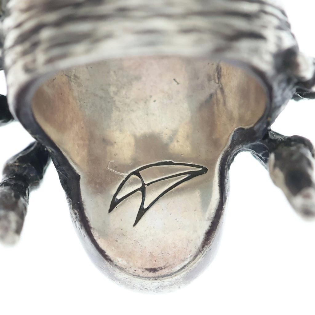 CRAZY PIG(クレイジーピッグ) CRYSTAL TARANTULA RING クリスタル スパイダー モチーフ リング シルバー