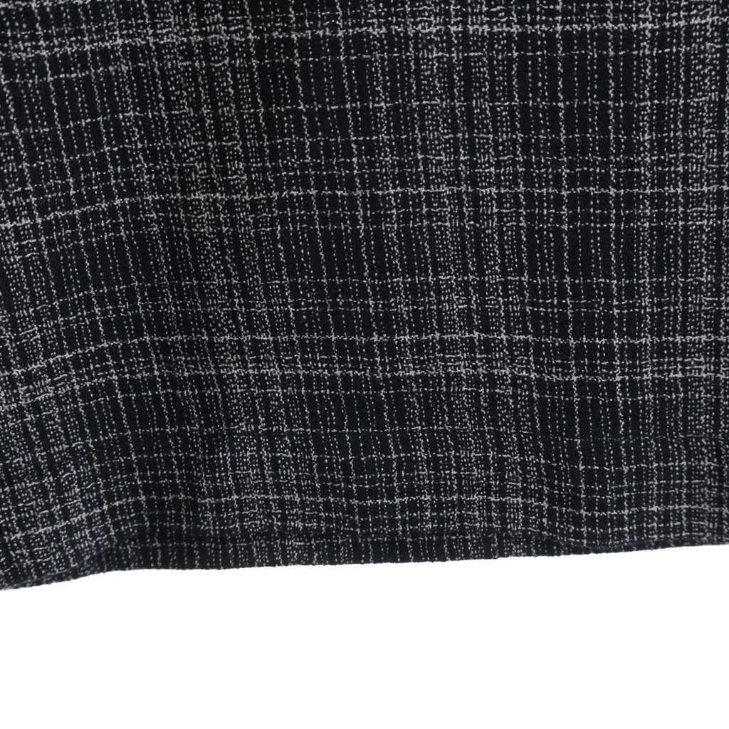 Graphpaper(グラフペーパー) 26AW Extra Fine Wool Lawn Sleeping Easy Pants ウール チェック柄 イージーパンツ ブラック GM263-04332