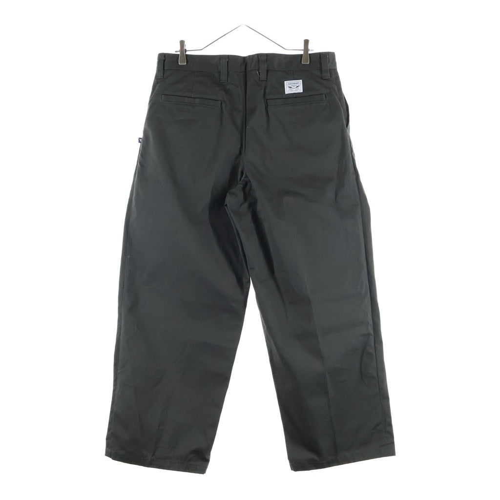 DESCENDANT(ディセンダント) SF WIDE TWILL TROUSERS ワイド ツータック パンツ ダークグレー