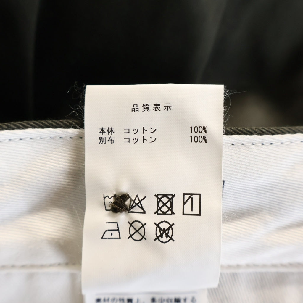 DESCENDANT(ディセンダント) SF WIDE TWILL TROUSERS ワイド ツータック パンツ ダークグレー