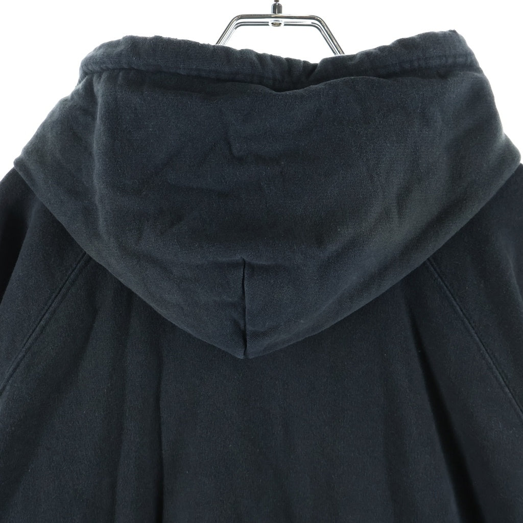 BALENCIAGA(バレンシアガ) 22SS Metal Hoodie Oversized メタルロゴ フーディー プルオーバー スウェットパーカー ブラック 697879 TMV89