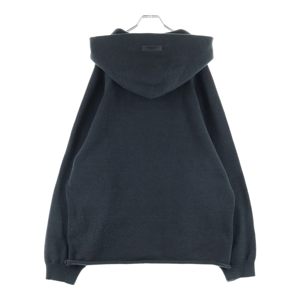 FEAR OF GOD ESSENTIALS(フィアオブゴッド エッセンシャルズ) 1977 フロントロゴ プルオーバーパーカー フーディー ブラック