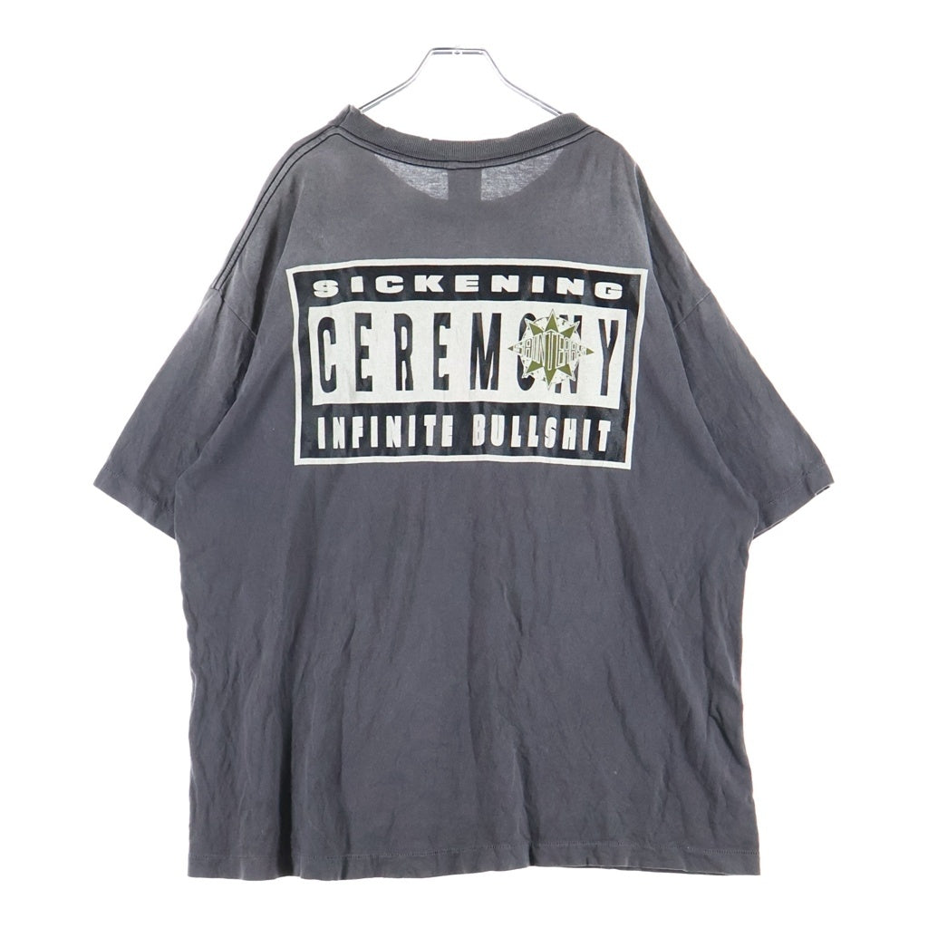 SAINT MICHAEL(セントマイケル) 24AW X DENIM SS TEE ST TEARS 半袖Tシャツ カットソー ブラック SM-YS1-0000-C45