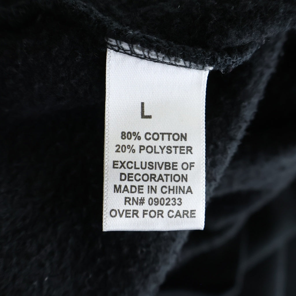 FEAR OF GOD ESSENTIALS(フィアオブゴッド エッセンシャルズ) BACK PRINT PULL OVER HOODIE バックプリントプルオーバーフーディー スウェットパーカー ブラック