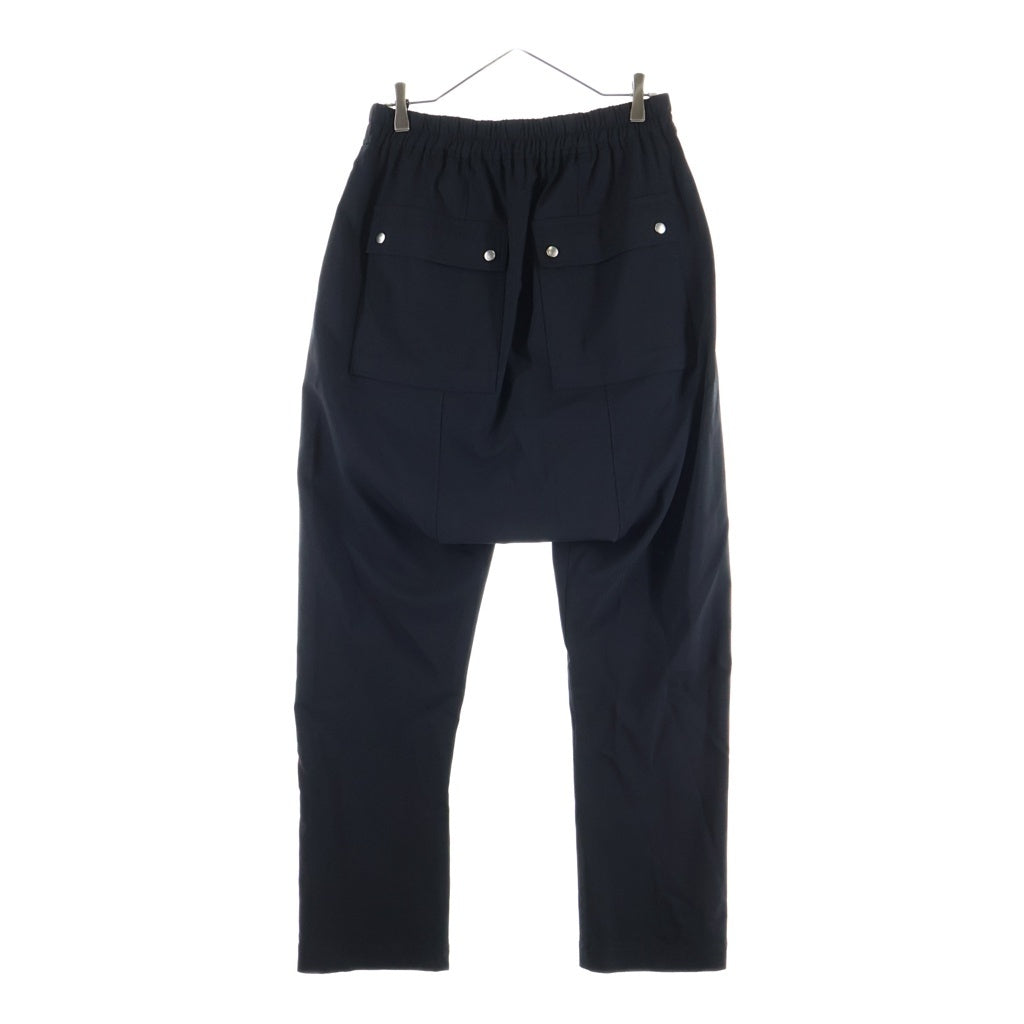 Rick Owens(リックオウエンス) 21AW GETHSEMANE Bela Drawstring Long ゲッセマネ期 ベラドローストリングロング フロントファスナードローストリングパンツ ブラック RU02A5392-ZL