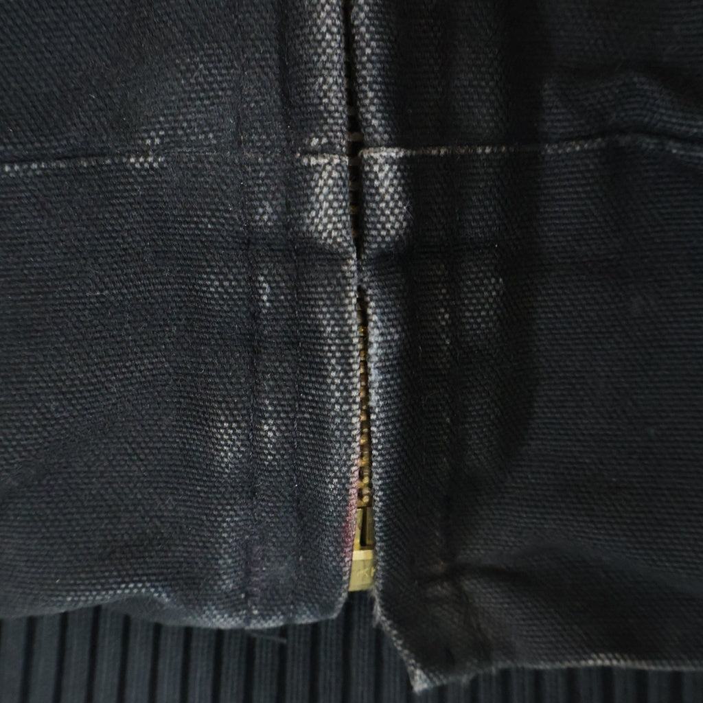 CARHARTT(カーハート) DUCK QUILTED FLANNEL-LINED ダックキルテッドフランネルラインド アクティブジャケット ジップアップフーデットジャケット ブラック 0J0140-M