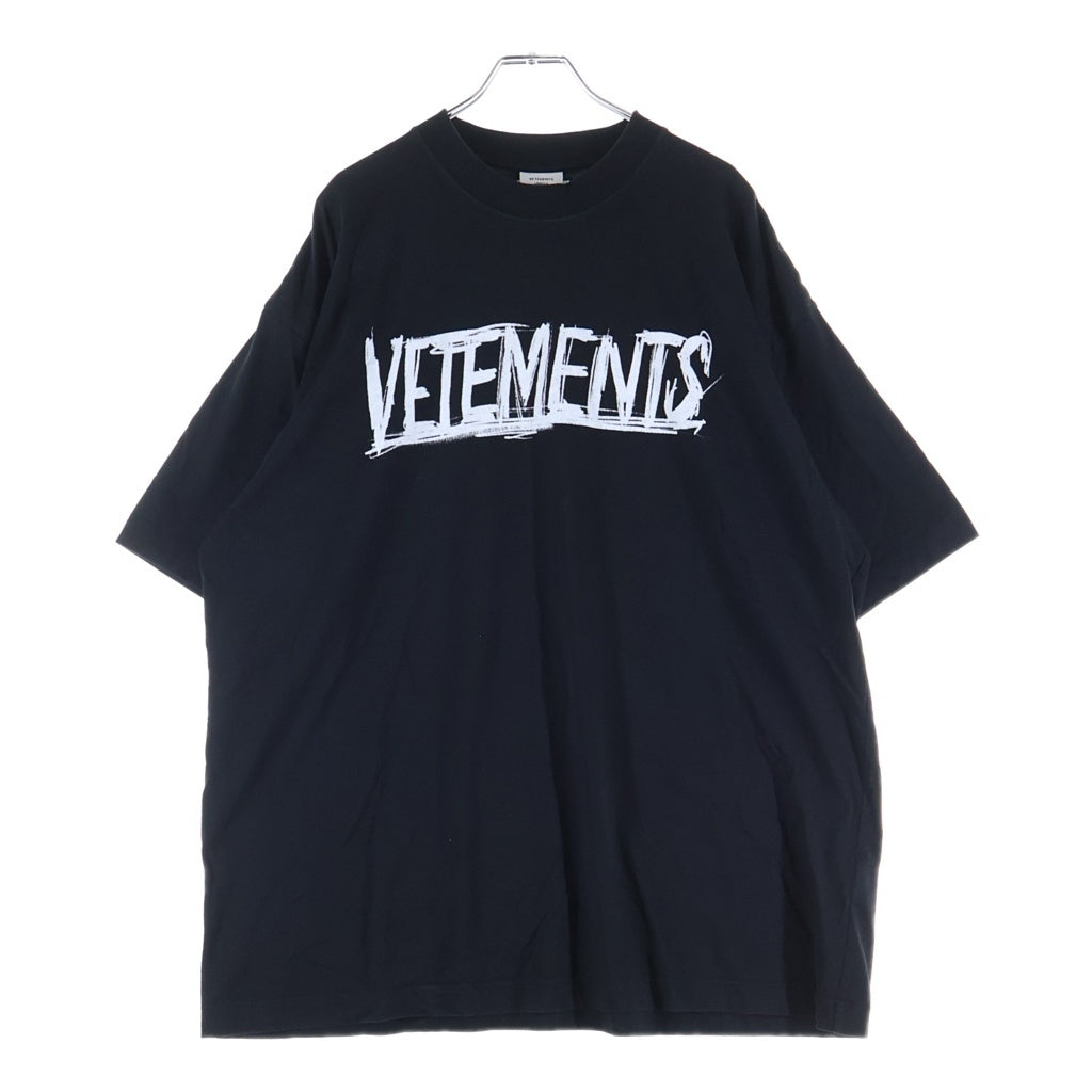 VETEMENTS(ヴェトモン) 22SS ワールドツアー 半袖Tシャツ カットソー ブラック UA52TR580W