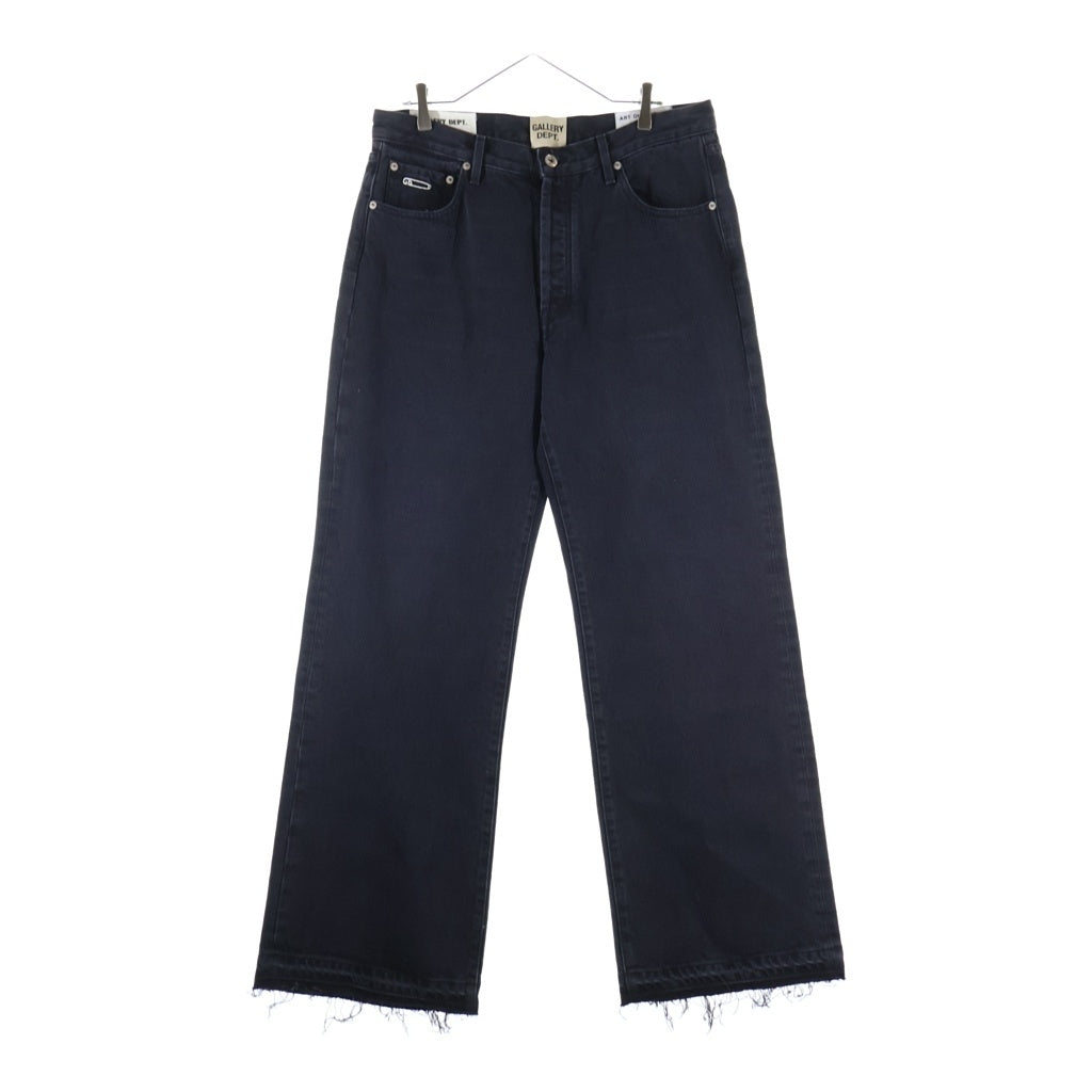 GALLERY DEPT.(ギャラリーデプト) 26SS MELROSE DENIM PANT メルローズデニムパンツ カットオフヘムボタンフライワイドデニムパンツ ブラック