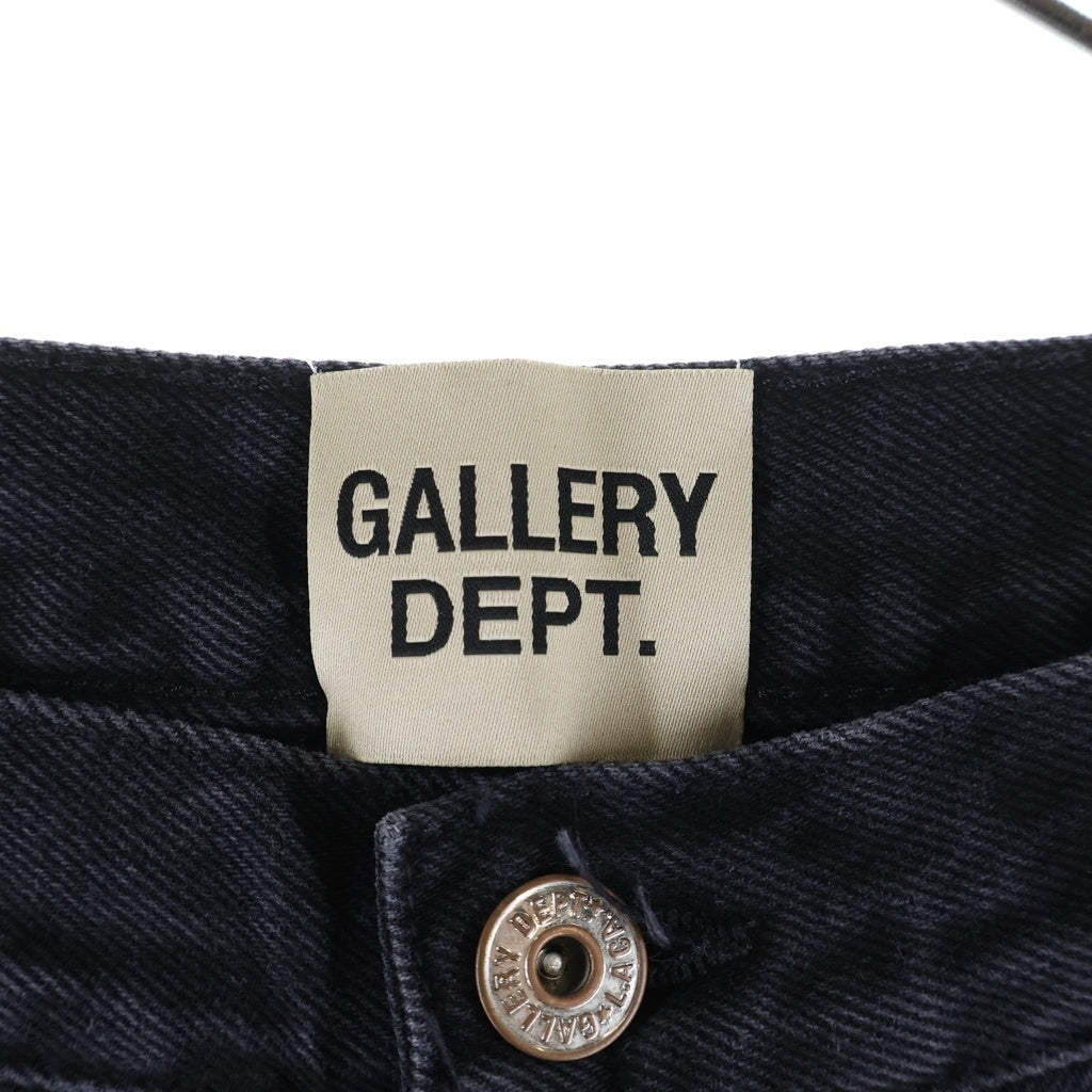 GALLERY DEPT.(ギャラリーデプト) 26SS MELROSE DENIM PANT メルローズデニムパンツ カットオフヘムボタンフライワイドデニムパンツ ブラック