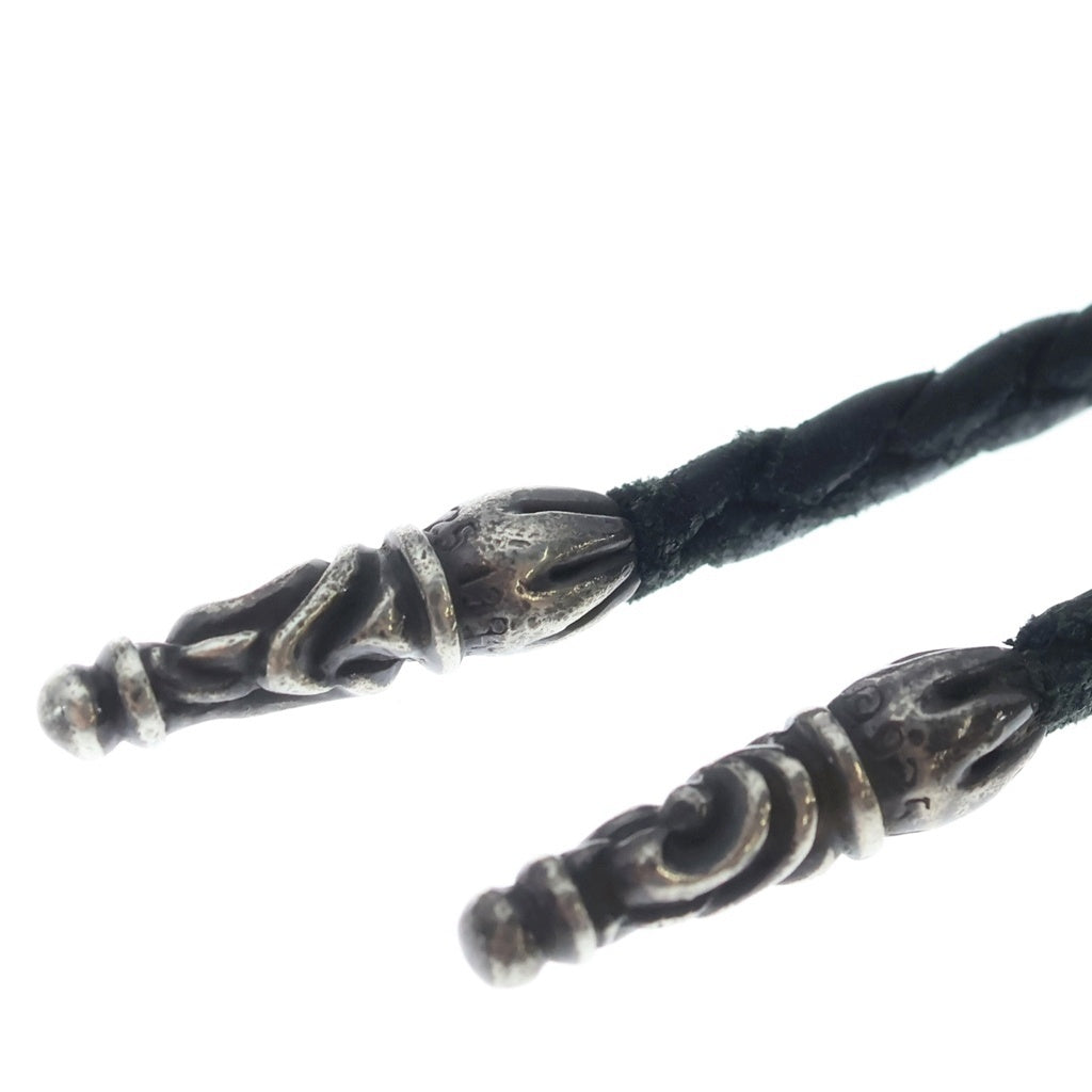 CHROME HEARTS(クロムハーツ) LEATHER BRAID SCROLL ネックレス レザー
