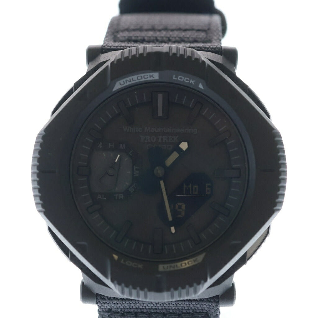 White Mountaineering(ホワイトマウンテニアリング) ×PRO TREK プロトレック 腕時計 ウォッチ ブラック PRJ-B001WM-1JR