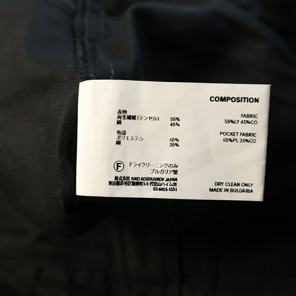 KIKO KOSTADINOV(キココスタディノフ) 25SS INEX SNAP TROUSER ボタンフライ サイドポケット パンツ ブラック 00182025