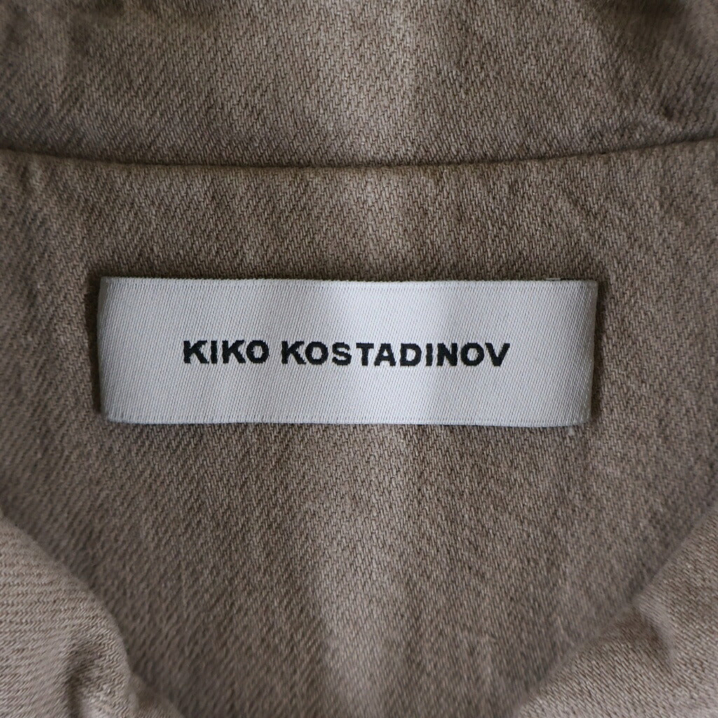 KIKO KOSTADINOV(キココスタディノフ) 26SS Remora Blouson ジップアップ ダメージ加工 ジャケット ブラウン 00202026