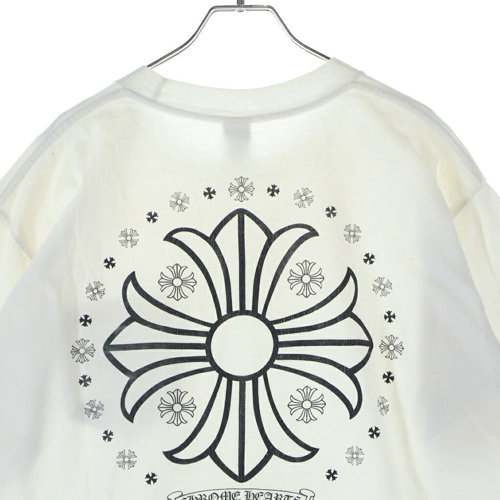 CHROME HEARTS(クロムハーツ) OLD CH PLS S/S T-SHIRTS バックCHプラスプリント 半袖Tシャツカットソー ホワイト