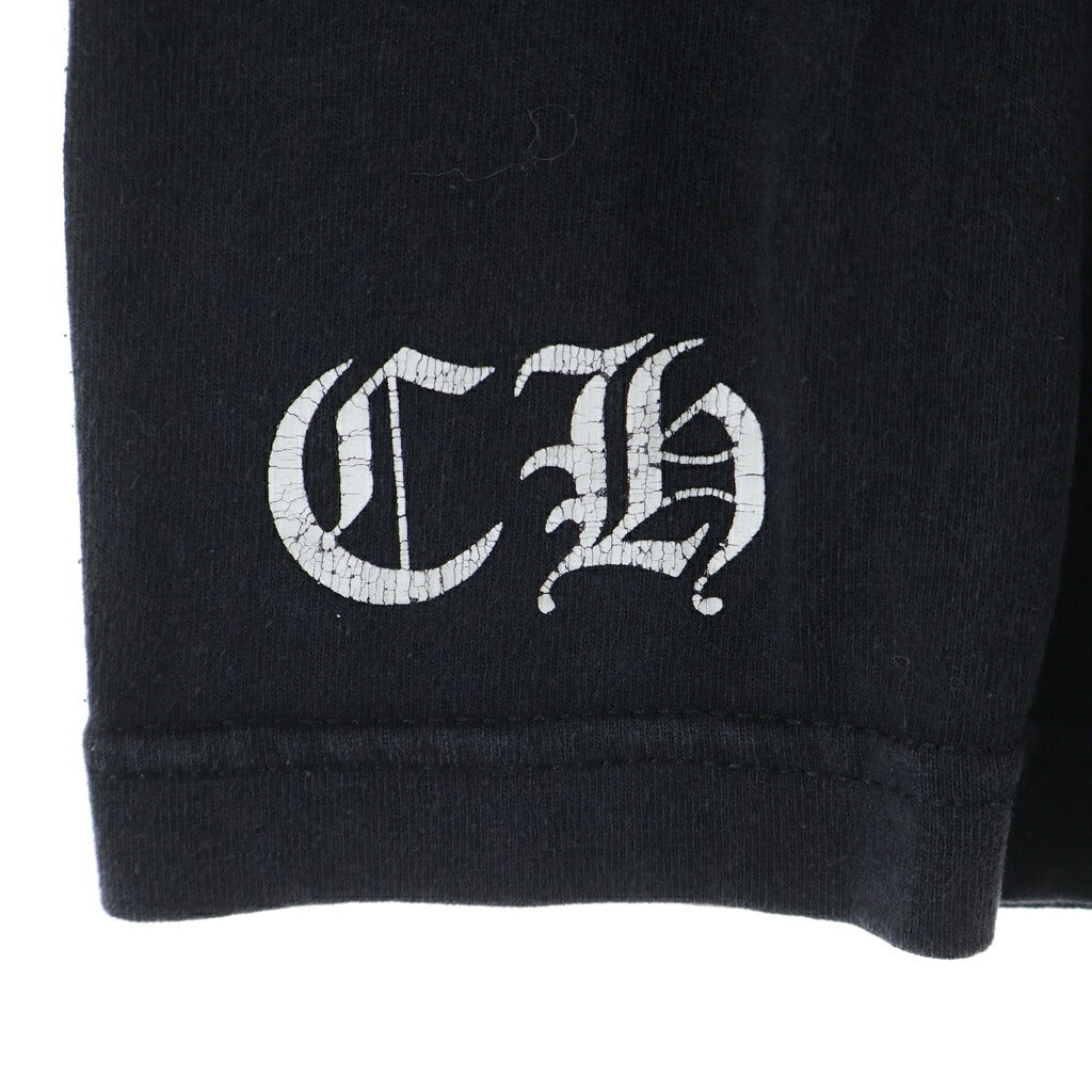 CHROME HEARTS(クロムハーツ) OLD VINE DAGGER CEMETERY CROSS TEE オールド フロントポケット ダガー バックセメタリークロス 半袖Tシャツ カットソー ブラック