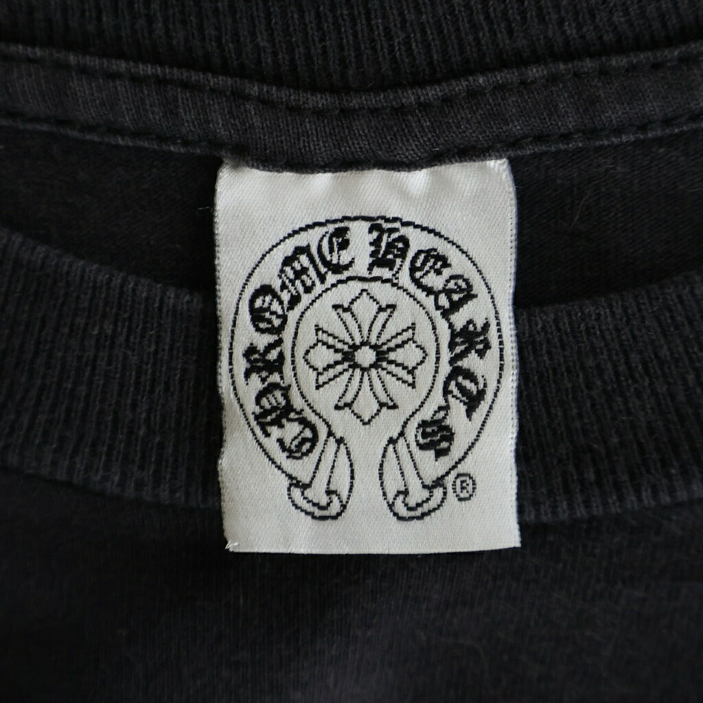 CHROME HEARTS(クロムハーツ) OLD VINE DAGGER CEMETERY CROSS TEE オールド フロントポケット ダガー バックセメタリークロス 半袖Tシャツ カットソー ブラック