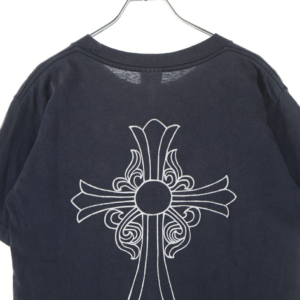 CHROME HEARTS(クロムハーツ) OLD TOKYO FUCK YOU TEE フロントポケット 東京限定 クロスプリント 半袖Tシャツ カットソー ブラック