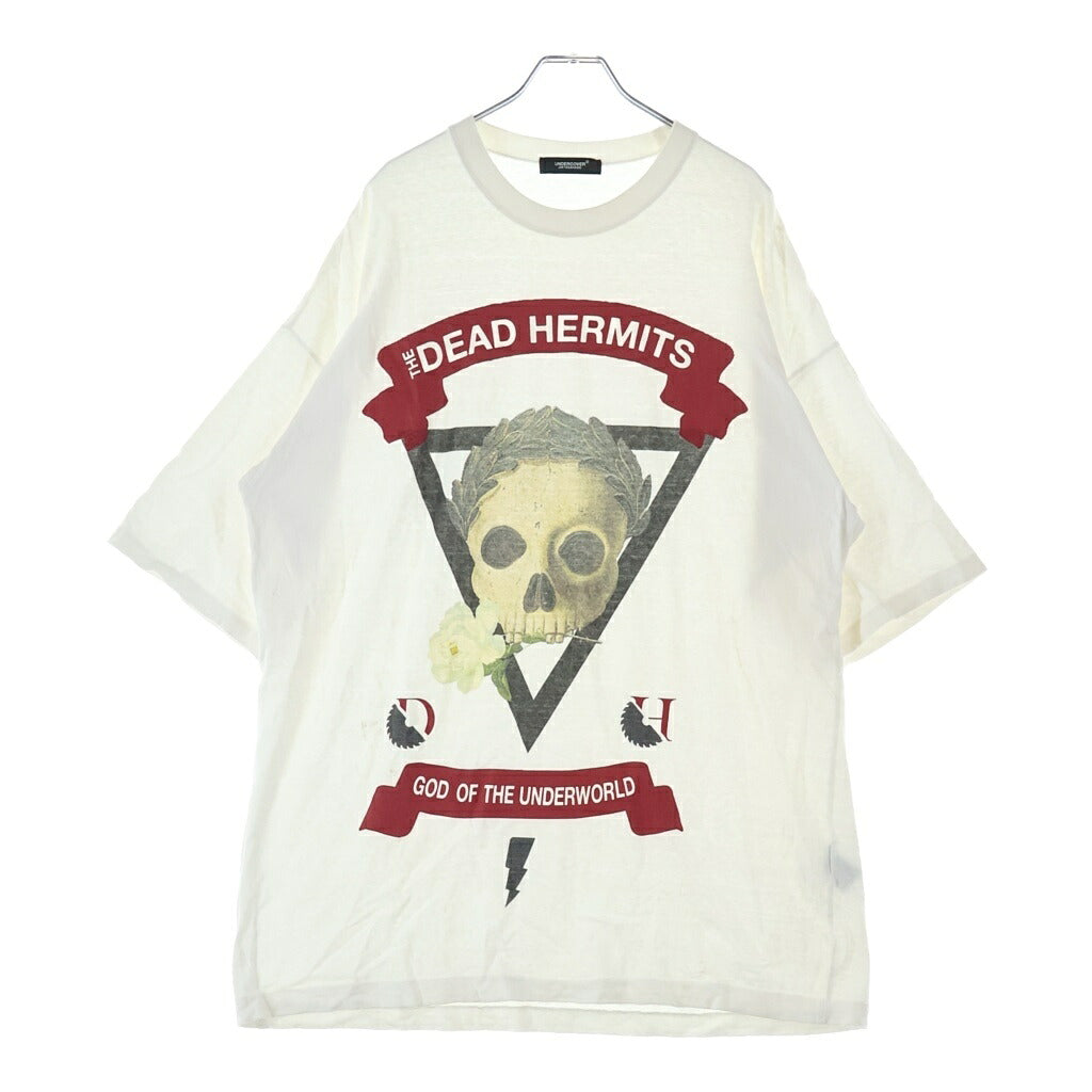 UNDERCOVER(アンダーカバー) THE DEAD HERMITS フロントプリント 半袖Tシャツ カットソー ホワイト UCW4893-3