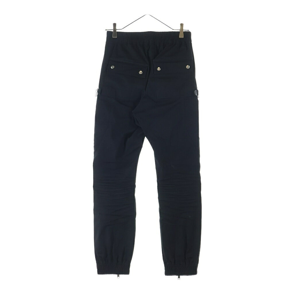 Rick Owens(リックオウエンス) 26SS TEMPLE BAUHAUS CARGO テンプル期 バウハウスカーゴ ファスナーディティールストレッチコットンカーゴパンツ RU01F2377-TE ブラック