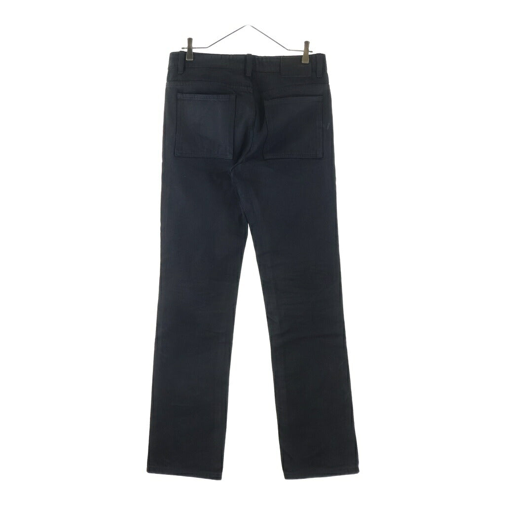 NO BRAND(ノーブランド) GOAR ARCHIVE ゴア アーカイブ Strapped Straight Oil Pants オイルコーティングスリムストレートデニムパンツ ブラック