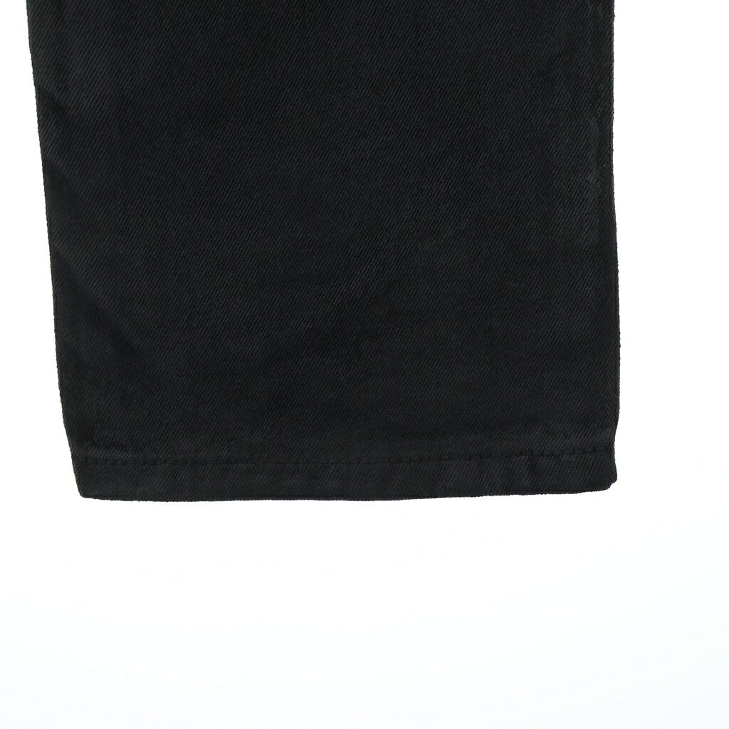 NO BRAND(ノーブランド) GOAR ARCHIVE ゴア アーカイブ Strapped Straight Oil Pants オイルコーティングスリムストレートデニムパンツ ブラック