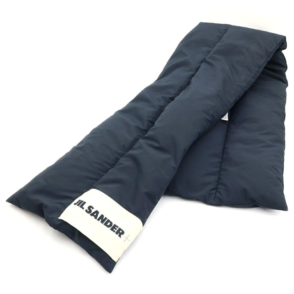JIL SANDER(ジルサンダー) 21AW DOWN SCARF ダウンスカーフ ネックウォーマー ブラック JPXT590294