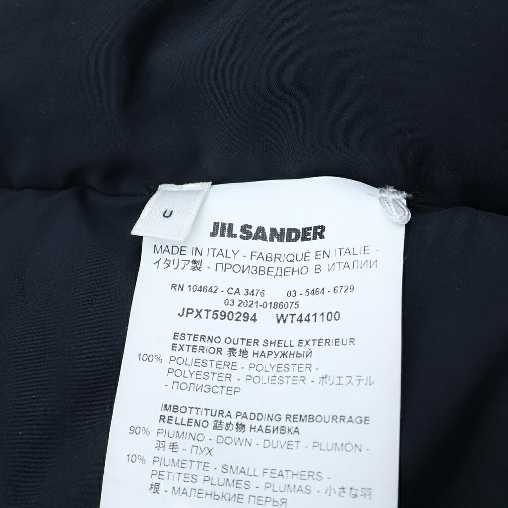 JIL SANDER(ジルサンダー) 21AW DOWN SCARF ダウンスカーフ ネックウォーマー ブラック JPXT590294
