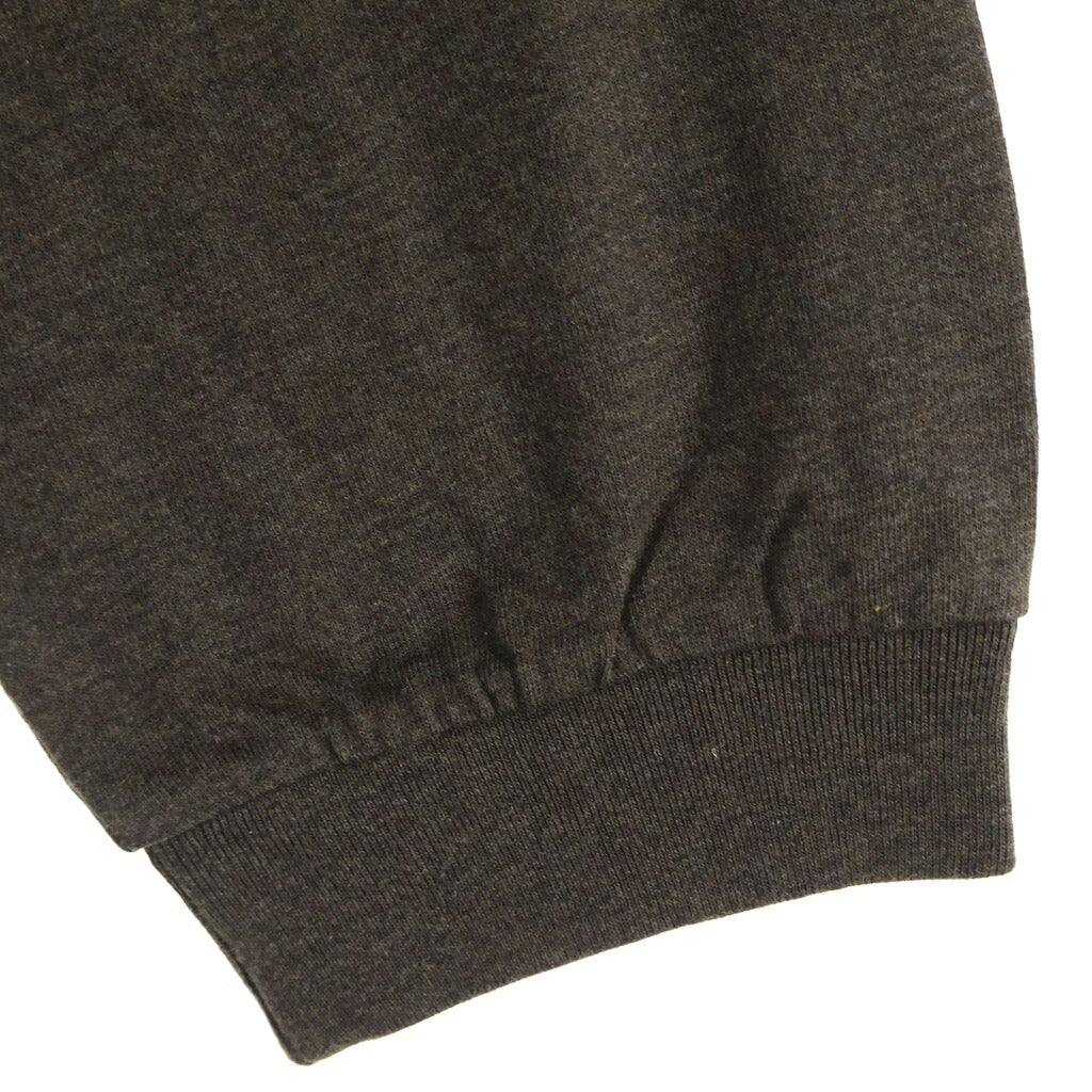 FEAR OF GOD ESSENTIALS(フィアオブゴッド エッセンシャルズ) Rubber Logo Oversized L/S Tee ラバーロゴオーバーサイズドロングスリーブTシャツ モックネック長袖Tシャツ ブラウン