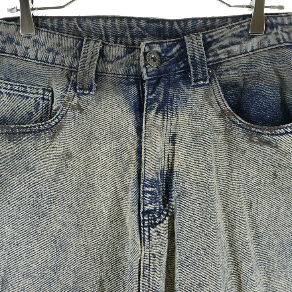 NO BRAND(ノーブランド) LATUI ATELIER ラトゥイ アトリエ RAIN WALKER JEANS レインワーカージーンズ ユーズド加工インダストリアルスタッズバギーデニム インディゴ