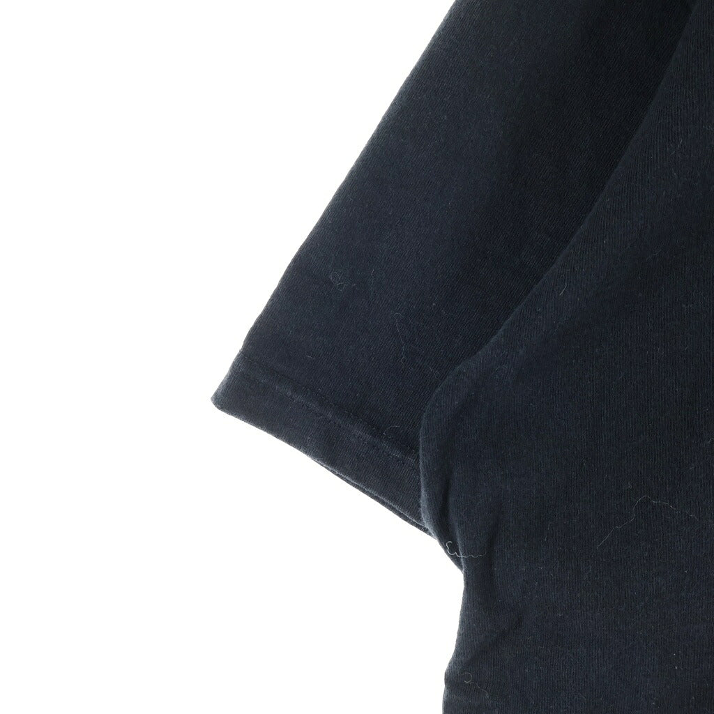 Sacai(サカイ) 21AW ×KAWS EMBROIDERY カウズ コットン ロゴエンブロイダリー クルーネックTシャツ カットソー ブラック 21-0285S