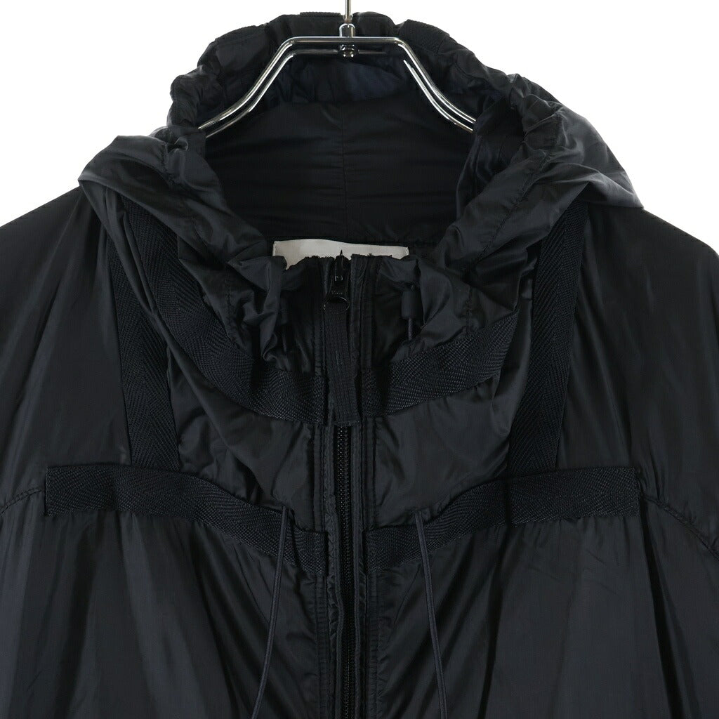 STONE ISLAND(ストーンアイランド) CORDURA Ripstop Nylon Hooded Jacket コーデュラナイロンフーデットジャケット アームワッペンジップアップナイロンジャケット K2S15Q100008S0163 ブラック