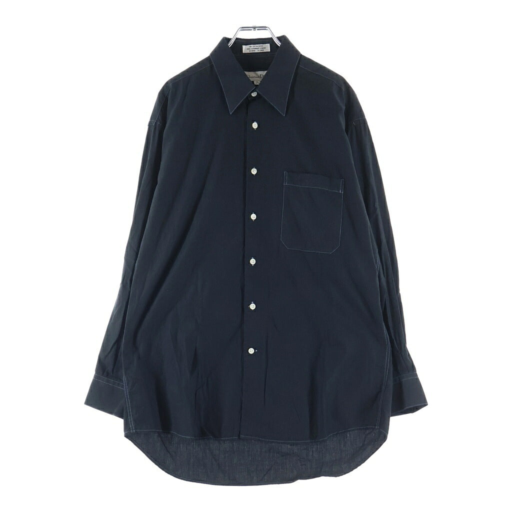 Christian Dior(クリスチャンディオール) 90S Plain Dress Shirt プレーンドレスシャツ 長袖シャツ ブラック
